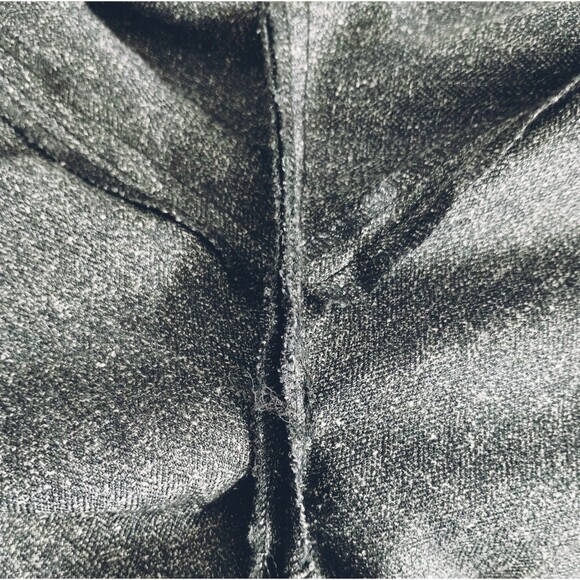 Rafaella Trousers Women's 6P Curvy Heathered Charcoal Grey Zip Straight Leg - Picture 8 of 11